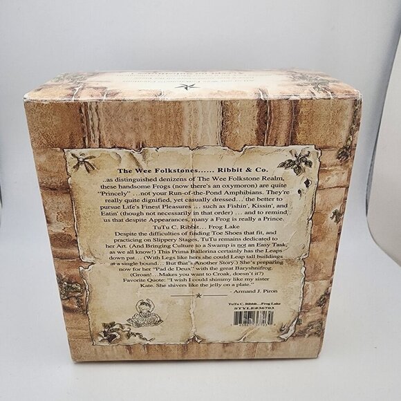 Vintage 1999 Boyds Bears "TuTu C. Rabbit...Frog Lake" Figurine with Box - Picture 11 of 13